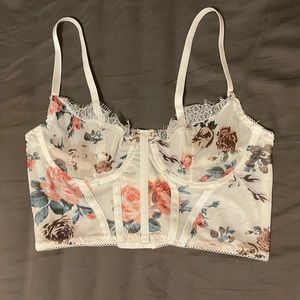 floral corset top